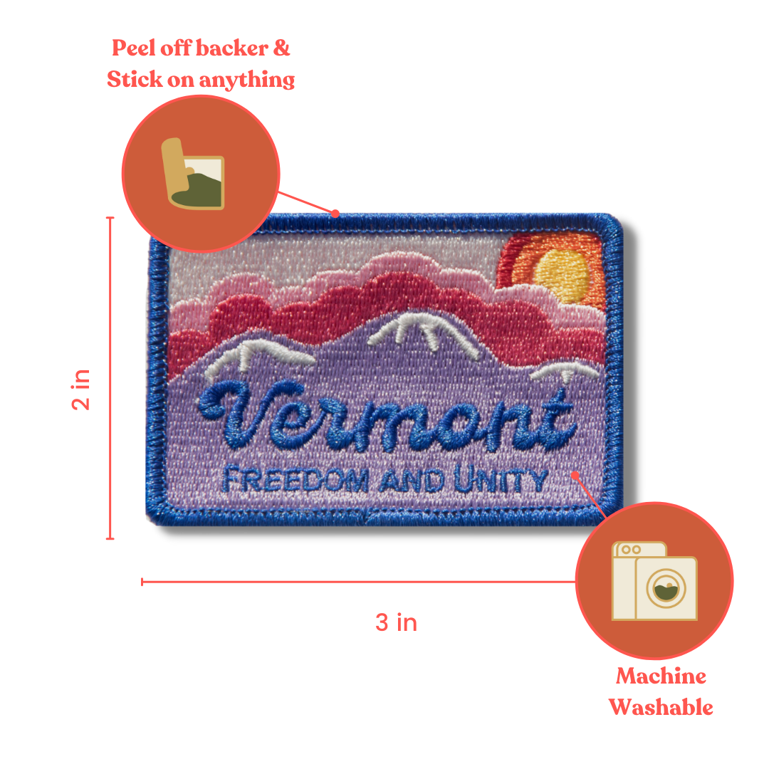 Freedom and Unity Embroidered Sticker Patch