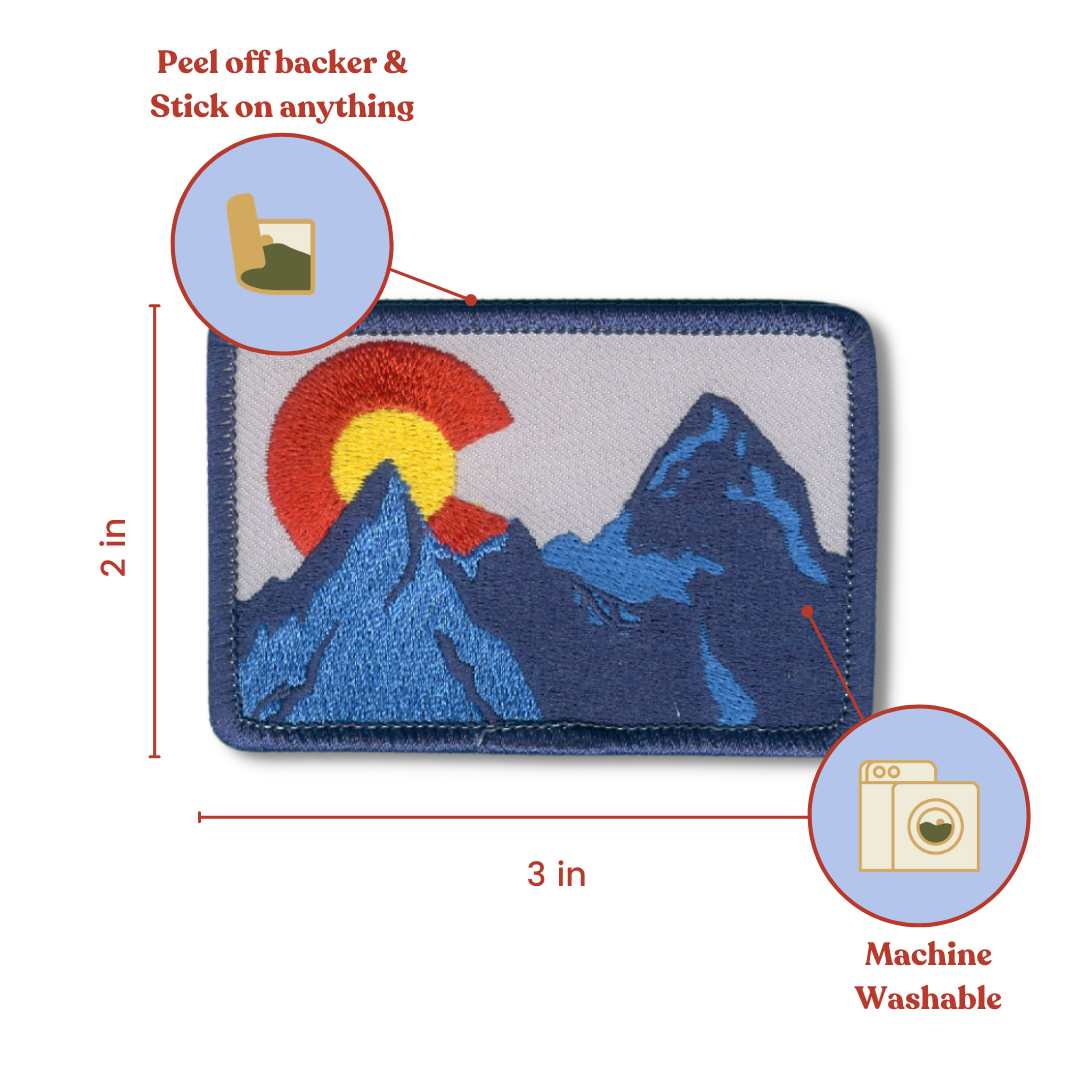 5280 Colorado Embroidered Sticker Patch