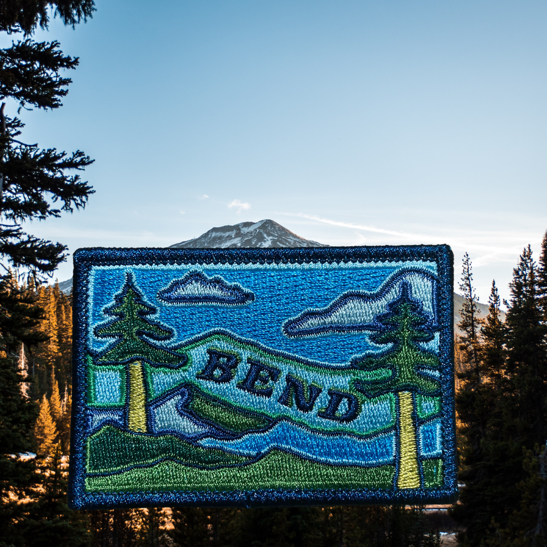 Bend in the Road Embroidered Sticker Patch