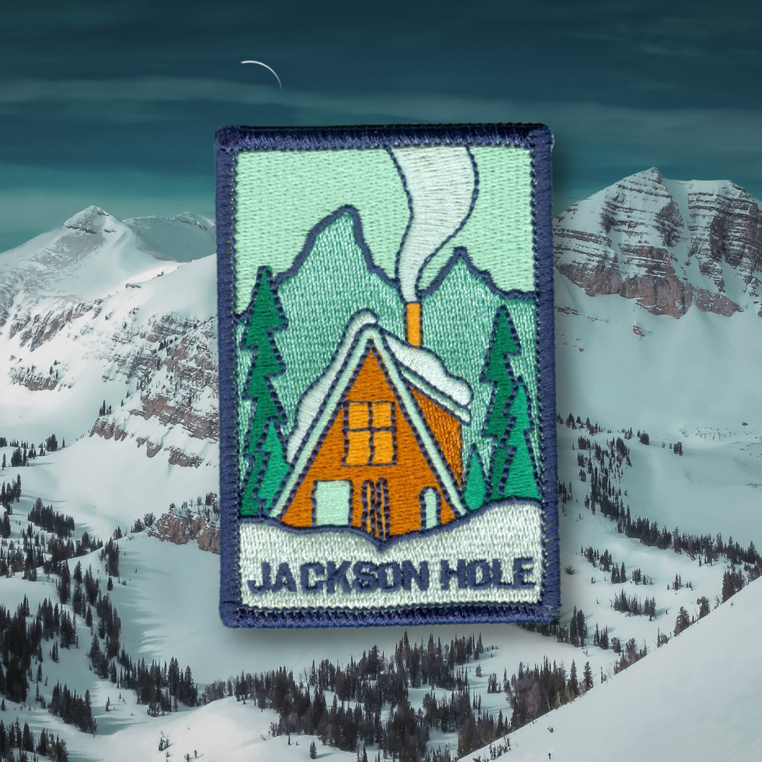 Jackson Hole Embroidered Sticker Patch