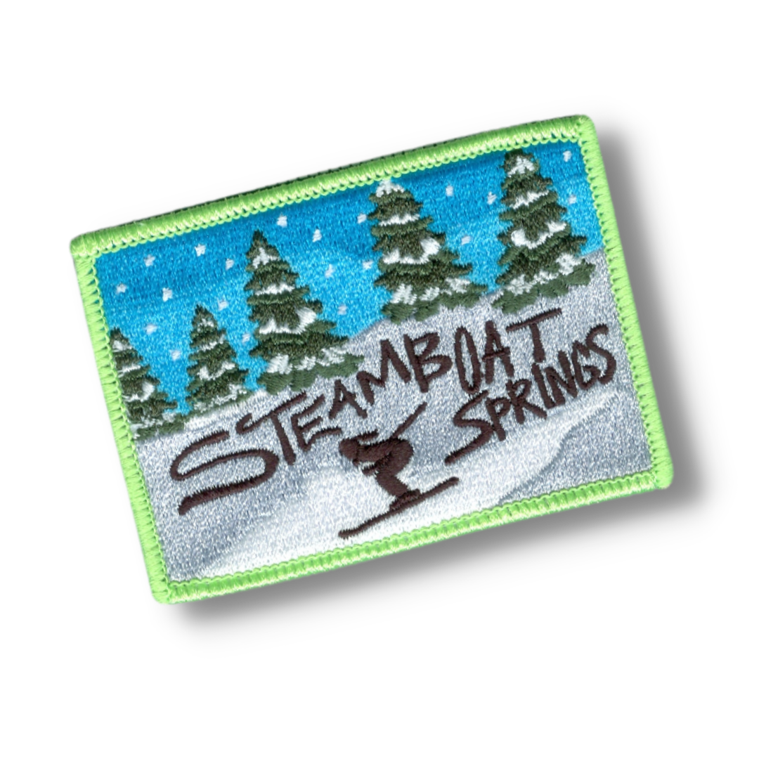 Steamboat Springs Embroidered Sticker Patch