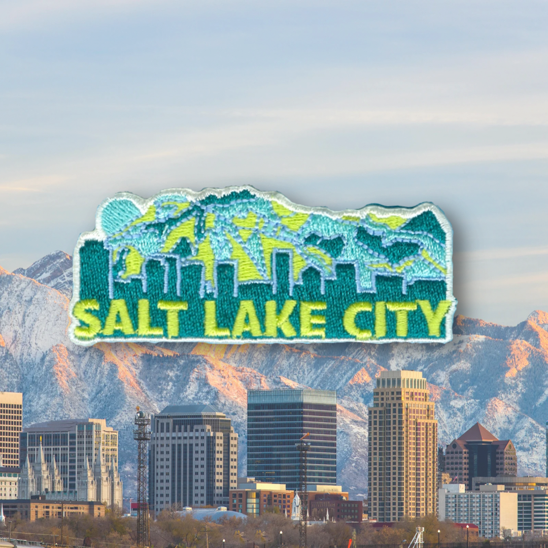 Salt Lake City Embroidered Sticker Patch