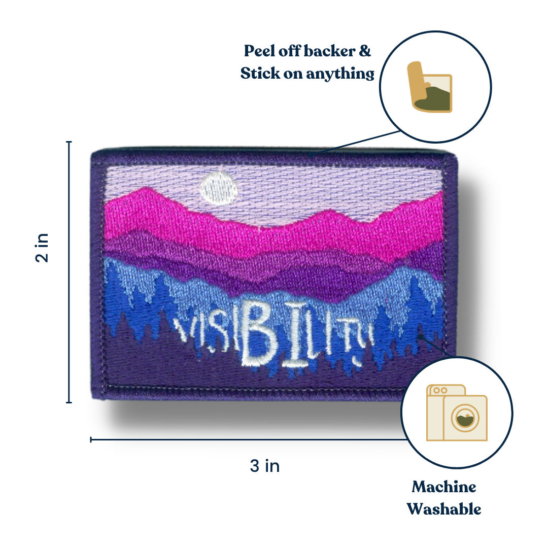 Visibility Embroidered Sticker Patch