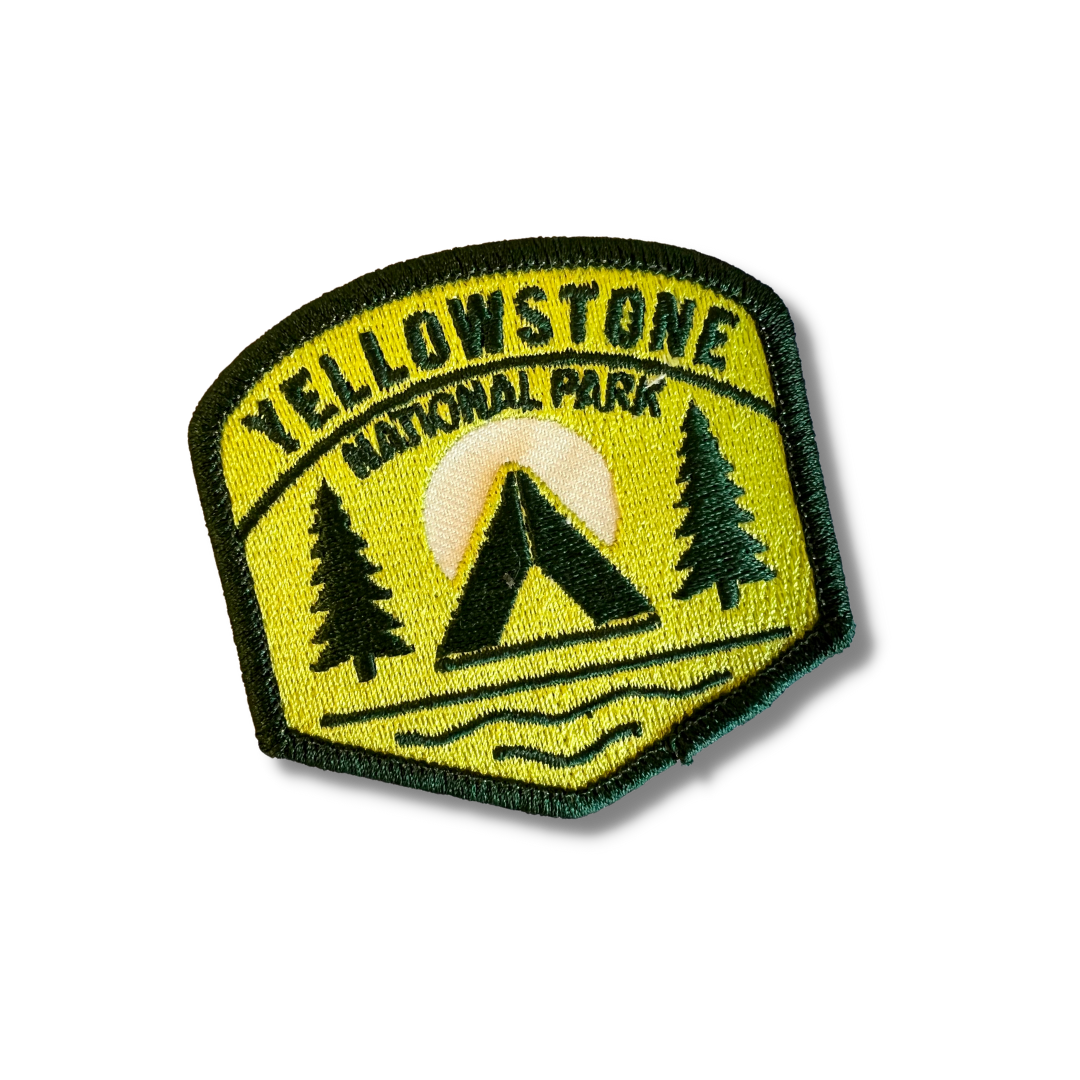 Yellowstone National Park Camping Embroidered Sticker Patch