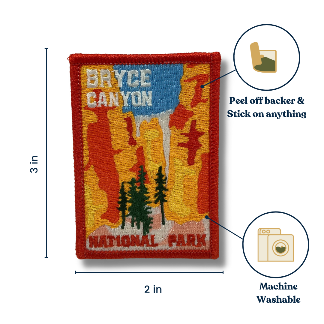 Bryce Canyon National Park Embroidered Sticker Patch