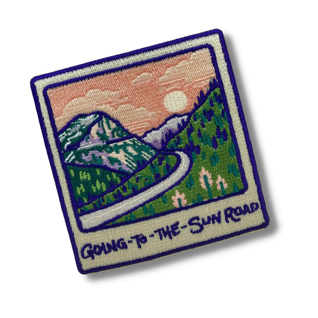 Going to the Sun Road Embroidered Sticker Patch