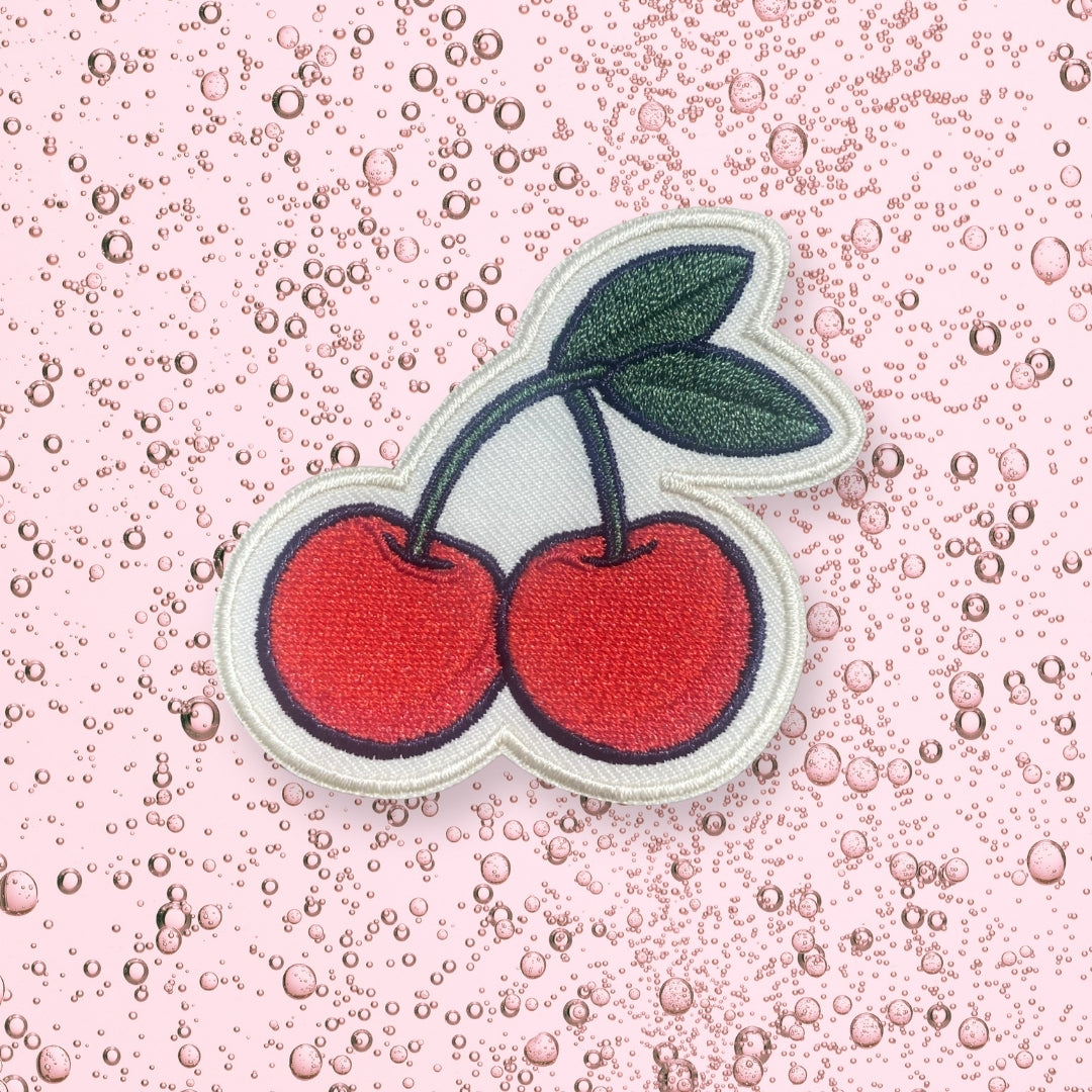 Cherry Embroidered Sticker Patch