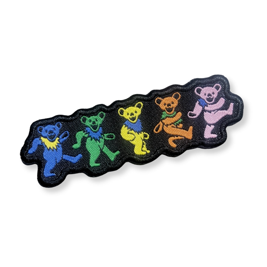 Grateful Dead Dancing Bears Woven Sticker Patch