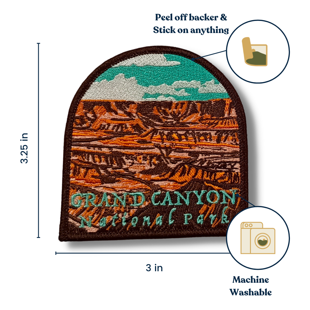 Grand Canyon National Park Embroidered Sticker Patch