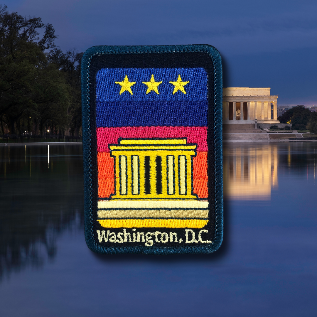 Starry Night in D.C. Embroidered Sticker Patch
