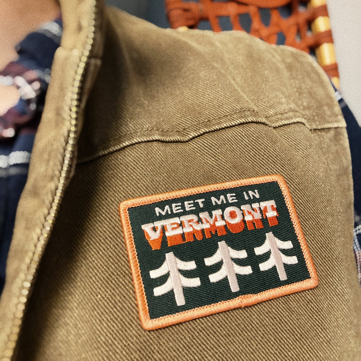 Meet me in VT Embroidered Sticker Patch