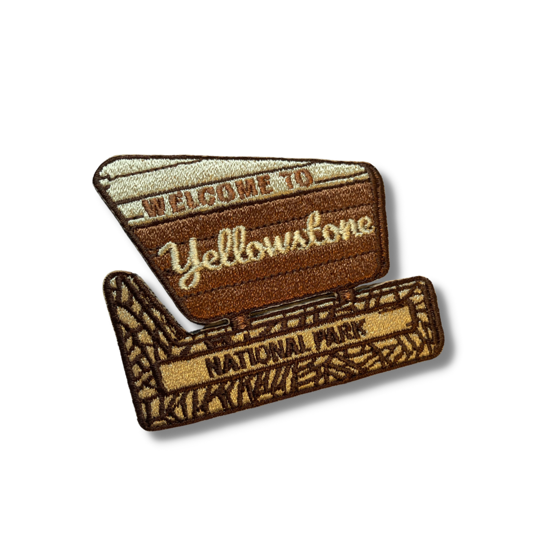 Welcome to Yellowstone National Park Embroidered Sticker Patch