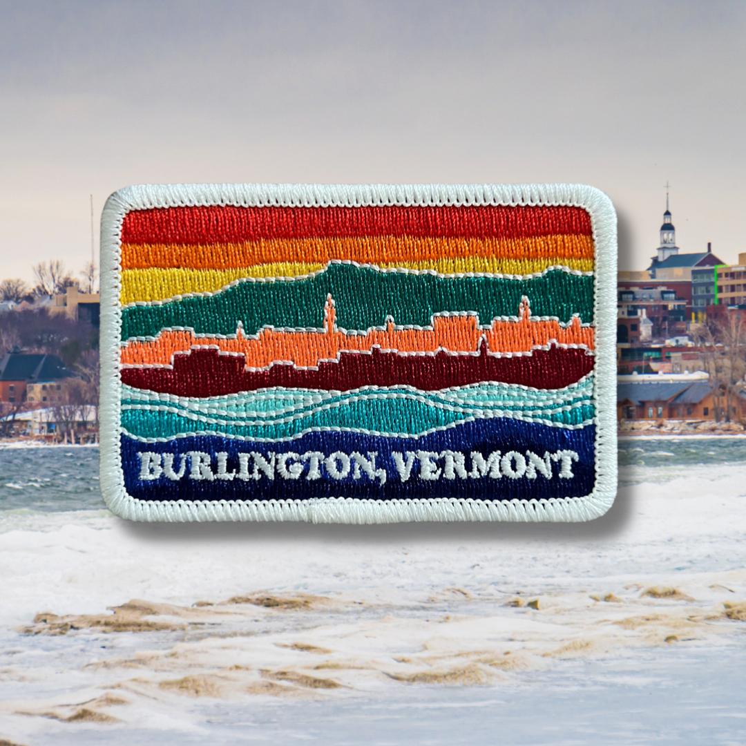Burlington, VT Embroidered Sticker Patch