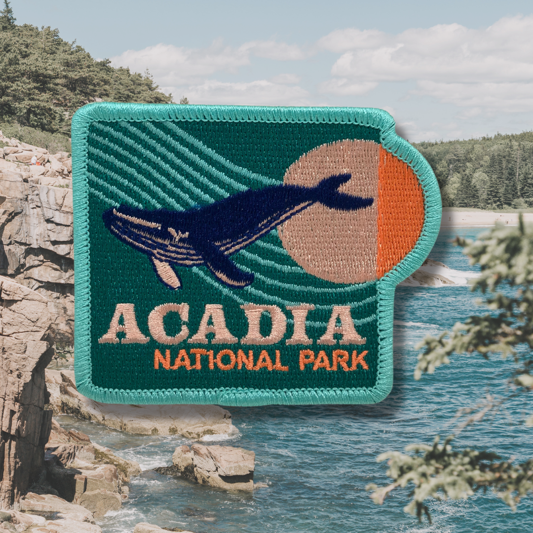 Acadia National Park Embroidered Sticker Patch
