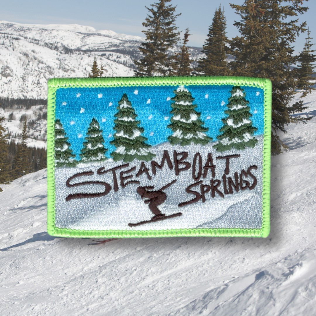 Steamboat Springs Embroidered Sticker Patch