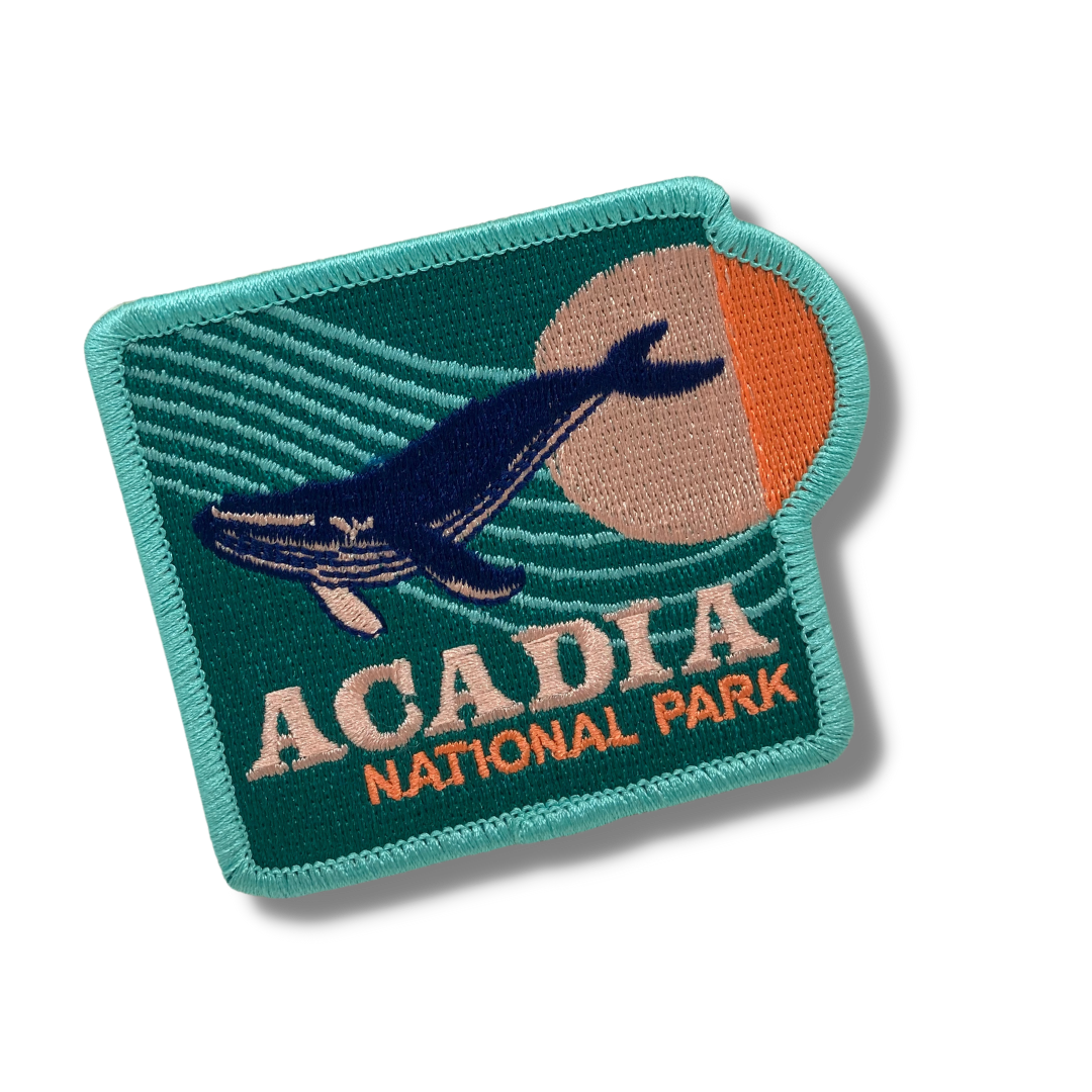 Acadia National Park Embroidered Sticker Patch